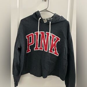 PINK Cropped Hoodie